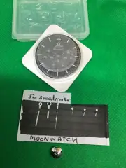 Omega speedmaster Moonwatch black Dial, hands set and crown , NOS Parts