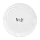 Mud Pie Home Circa Melamine Outdoor Collection FOOD FOR THOUGHT Salad Plate