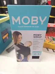MOBY EVOLUTION WRAP Baby 8-33 lbs. Lighter Weight Black Front Inward & Hip Carry
