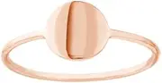 [JewelryWeb] 14k Rose Gold Disc Wire Ring Jewelry for Women - Ring Size Options: 6 7 8