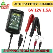 1X Battery Charger Maintainer Trickle 6V 12V 1.5A Car Automatic Motorcycle AU