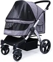 Pet Stroller Folding Lightweight Travel Stroller Cat Stroller Pet Carrier Portable Travel Cat Dog Stroller for Medium Small Dogs Cats