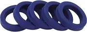 X AUTOHAUX Universal Oil Seal UN Lip Seal Ring Rotary Shaft Seal 36x51x10mm High Pressure TPU Blue 5 Pcs
