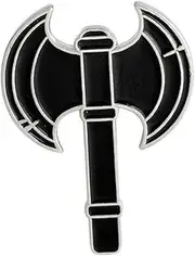 [Pinstant] Labrys Double Headed Axe Battle Sided Edge Bitted Weapon 1.3" Enamel Pin Badge, 1.3 Inches, Enamel, enamel