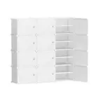 Artiss Shoe Rack Cabinet DIY Storage 12 Cube Portable Organiser White