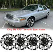 4x15" Wheel Covers Snap On Hub Caps R15 Tire&Steel Rim For Mercury Grand Marquis