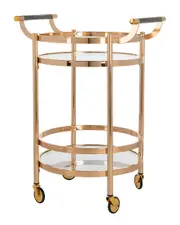 Safavieh Sienna 2-Tier Round Bar Cart