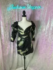 ZIMMERMANN Luminosity Drape Mini Dress Sz US3/US10 AUTHENTIC NWT