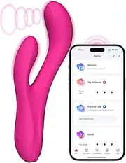 LOVENSE Osci 3 Rabbit Sex Toy Vibrator with APP Control,G-spot Vibrator & Oscillation Massager with Dual Motor for Clitoral Stimulator,Adult Toys for Women Couple with Wireless Remote Control Vibrator