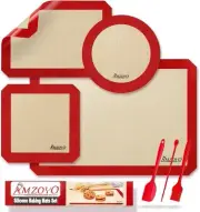 Silicone Baking Mats Set of 4, Including 1 Half Sheet + 1 Quarter Sheet Liner