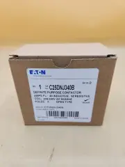 Eaton C25DNJ340B 3 Pole 40 Amp 208 240V AC Definite Purpose Contactor Open Type