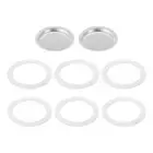 Aluminium Filter Replacement 50x41x5mm for 2-Cup Use Mocha Coffee Maker Pot