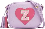 [KKXIU] Kids Purse Toddler Gifts for Girls and Women Vegan Leather Crossbody Bag with Tassel