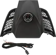 Stopwatch Dashboard Cover, 958 552 189 01 3T0 Sport Chrono Clock Panel, Replacement for Cayenne 2011‑2017 (Black Stopwatch, Black Panel & Yellow Clock)