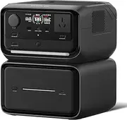EF ECOFLOW River 3 Max Plus Power Station, 858Wh Expansion LiFePO4 (LFP) Battery with 10-Year Lifespan, Built-in 140W USB-C Port for Charging/Discharging, Extra Battery EB600 Use Independently