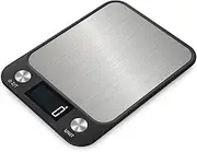 Digital Kitchen/Food Scale Grams and Ounces - Ultra Slim/Multifunction/Tare Function Kitchen Weight Scales for Cooking & Baking - 22lb/10kg Capacity,0.04oz/1g