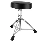 Adjustable Drum Throne for Kids Drum Stool Adjustable Height Drummer Silver