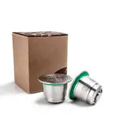 Stainless Steel Refillable Coffee Capsule Coffee Tamper Reusable Coffee Pod