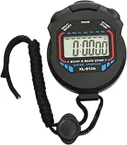 Vgvgaj 7.9x6.2x2cm Stop Watch Digital Stop Watch Timer Exercise Timer with Lanyard with Alarm Function to Countdown Easy to Use for Swimming Running Training Sporters