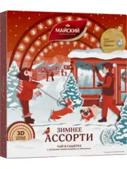 New Year Gift Winter Assortment Rich Ceylon Black Tea 20tb MAISKIY Майский RF