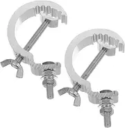 ibasenice Stage Light Clips 2pcs Aluminum Alloy Truss Bracket Hooks Metal Light Clamps for Moving Head Lamps