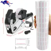 Pricing Gun Labeller Price Tag 10 Rolls Labels 1 Inks Roller Machine Kit