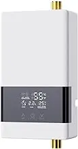 Electric Instant Hot Water System, Tankless 5500W, Shower Heater with LCD Display Homehold Under Sink Basin, Water Heater System for Kitchen Bathroom Washing