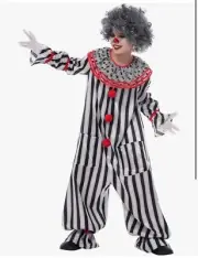 child's clown costume Large Red Wig