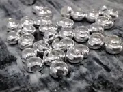 925 Stirling Silver Knot Covers, 4x5x2.5mm, 10pce, Free Post OZ SELL