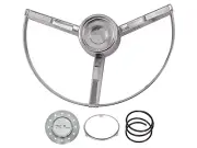 1963-64 Galaxie 500XL Horn Ring and Emblem Fastback Hardtop Convertible New (for: Ford)