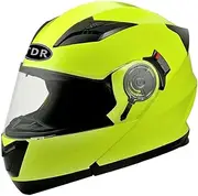 Green Motorcycle Helmet Flip Open Full Face For Motocross Road Helmet ECE22.05 Australia Approved Standard - Small