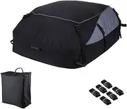 Car Roof Bag Sun-Proof and Dust-Proof 600D Oxford Cloth Outdoor SUV Foldable Self-Driving Travel Equipment Roof Bag (Color : M)