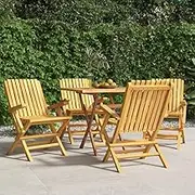 Garden Chair Folding Garden Chairs 4 pcs 61x67x90 cm Solid Wood Teak Patio Seating