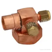 Angle adaptor Danfoss C09 (1-1/4" Rotolock, 5/8" ODS+AVX) 8168009