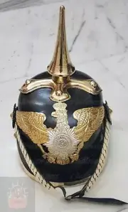 German Pickelhaube Helmet Prussian Leather Helmet WW1 Helmet Vintage Gift