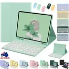 For Samsung Galaxy Tab S8 S7 FE Plus 11" 12.4" Bluetooth Keyboard PU Case Cover