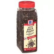 McCormick Whole Black Pepper Made with Whole Peppercorns 17.5 oz