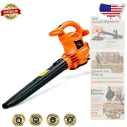 Lightweight Handheld 3-in-1 Leaf Blower, Vacuum & Mulcher - Adjustable Speeds