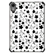 iPad mini (6th gen) iPad Impact Case Abstract minimalist black white floral illustration