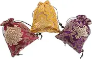 Mikinona 3pcs Storage Bags Jewelry Pouches Necklace Pouch with Drawstring Bracelet Organizer for Jewelry Wedding Party Favors