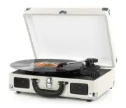 Bluetooth Vinyl Record Player Turntable with Built In Speakers 3 Speed Portable