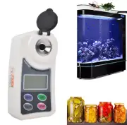 Digital Refractometer Salinity Tester Aquarium Kimchi Seawater Saltometer 0-28%