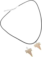 Kisangel Shark Tooth Charm Necklaces Making Charms Decorative Shark Teeth Charm Pendants for Craft