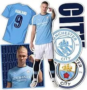 Desert Cactus Manchester City Sticker Man City Player MCFC Sheet Vinyl Football Soccer Premier League Decal Laptop Water Bottle Car Scrapbook (Type P2 Erling Haaland)
