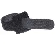 24" Black Hook and Loop Cable Ties - (pack of 10)