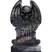 Pure Evil Tombstone Halloween Prop Yard Decoration
