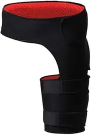 Anneome Compression Brace for Leg Hip Fitness Brace Adjustable Hip Protector Leg Support for Running Weightlifting Groin Strain Relief Black
