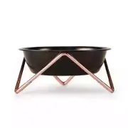 Bendo New Meow Pet Cat Bowl Black on Copper