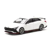 Mini GT 1/64 Hyundai Elantra N Ceramic White Diecast Scale Model Car