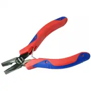 Goldtool Precision Plier 130mm Polished CRV Combination - Double Leaf Springs - Rubber Easy Grip Handles for Greater Comfort Red/Blue Colour Handles [GPL-267]
